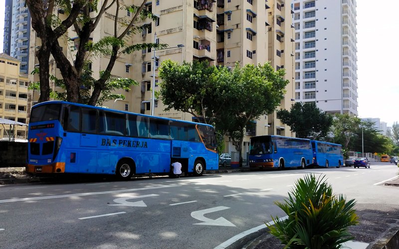 factory buses cause noise nuisance george town malaysia