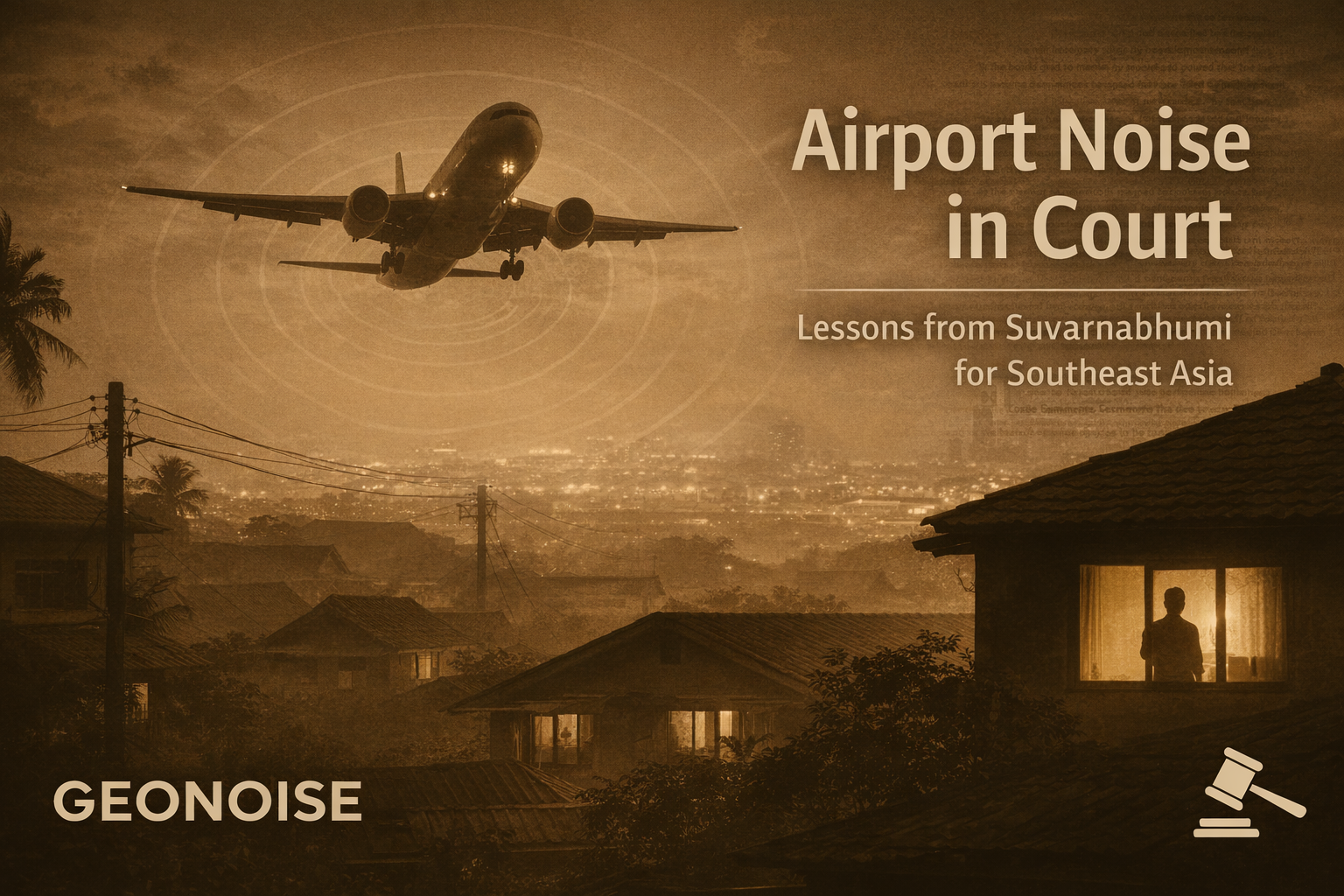 Airport noise in court Thailand suvarnabhumi